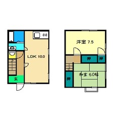 山下ハイツの物件間取画像